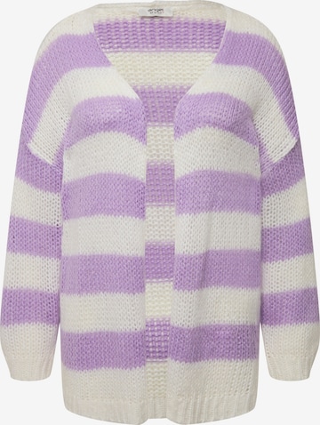 Angel of Style Oversized Cardigan in Purple: front