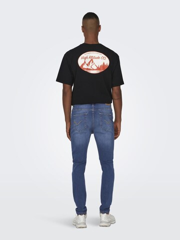 Only & Sons Slimfit Jeans 'ROPE' i blå