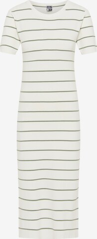 DreiMaster Maritim Knitted dress 'Takelage' in White: front