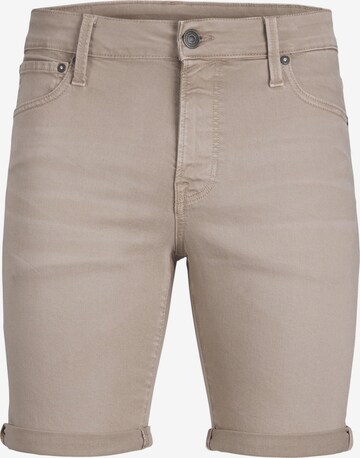 Jean 'RICK' JACK & JONES en beige : devant