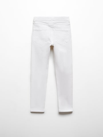 MANGO KIDS Slimfit Jeans i hvid