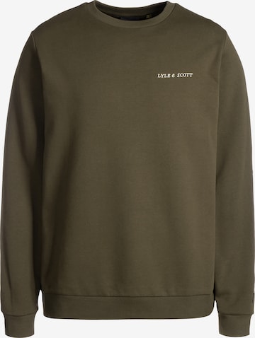 Lyle & Scott Sweatshirt in Green: front