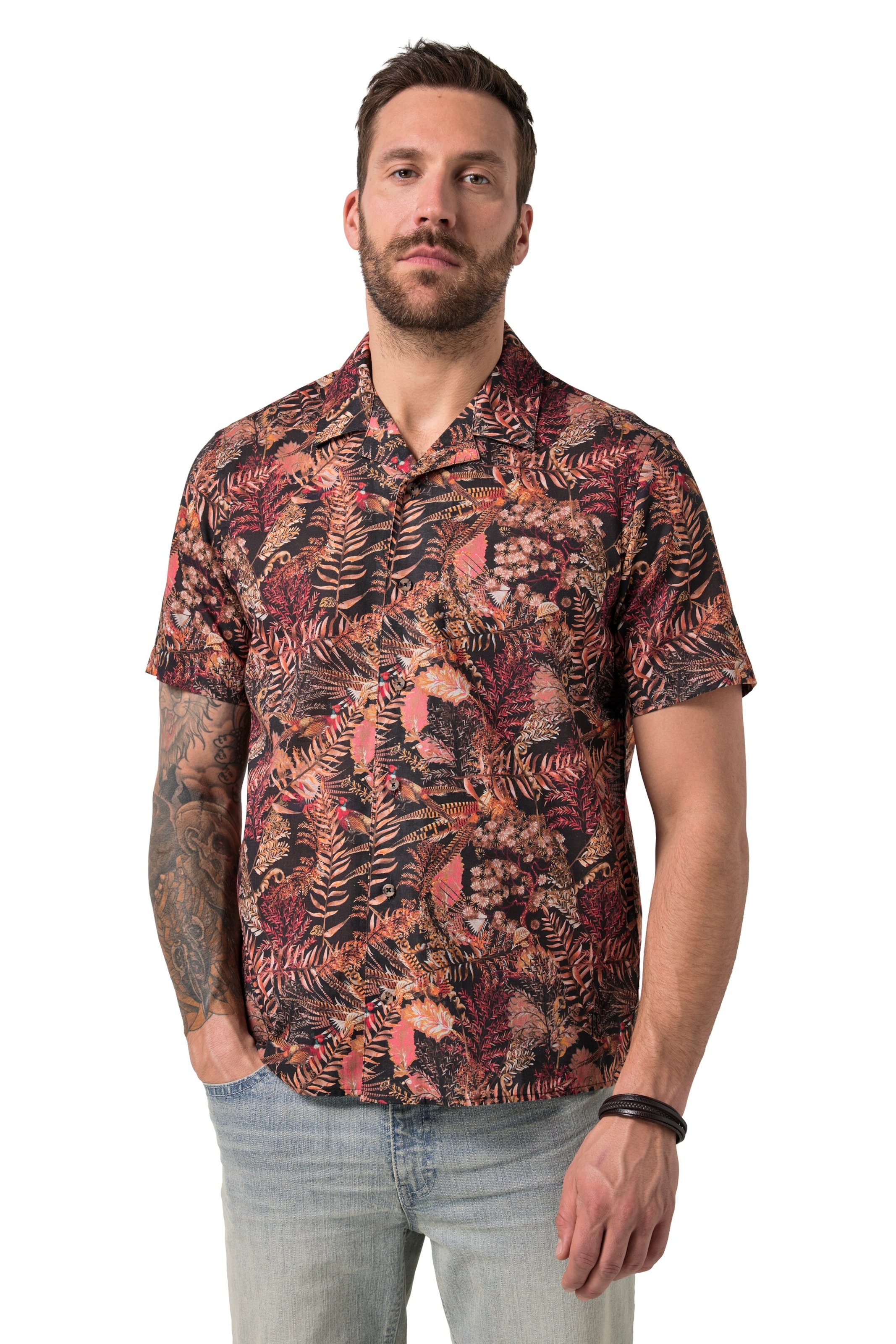 JP1880 Regular fit Button Up Shirt in Mixed colours: front