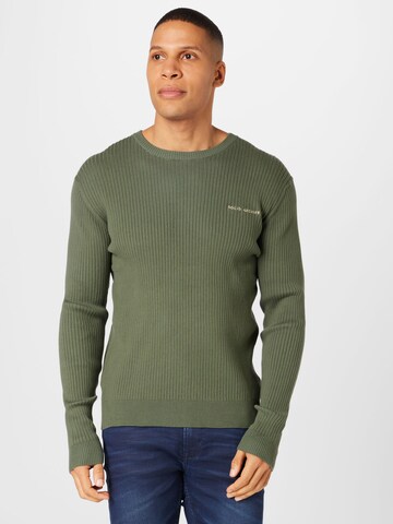 !Solid Sweater 'Dwaine' in Green: front