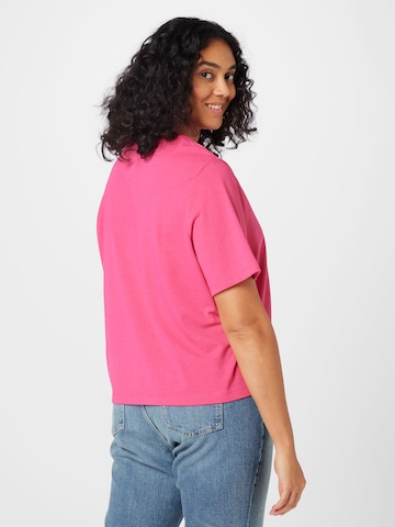 Tricou de la Tommy Jeans Curve pe roz
