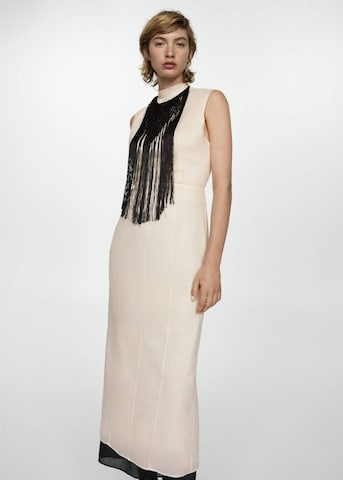 MANGO Evening Dress 'Oslo' in Beige