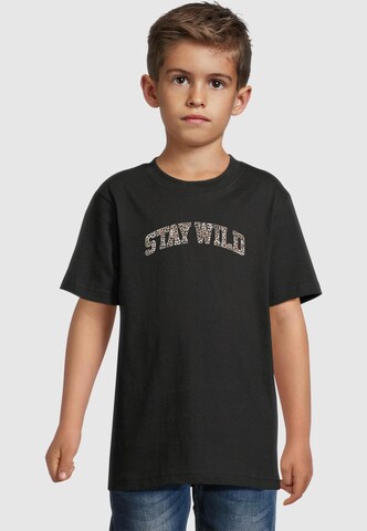 T-Shirt Mister Tee en noir : devant
