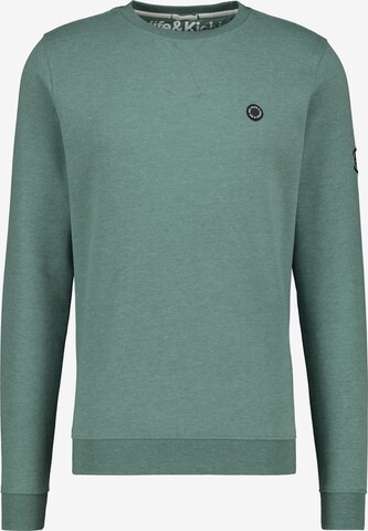 Alife and Kickin Sweatshirt 'Vincent' in Green: front