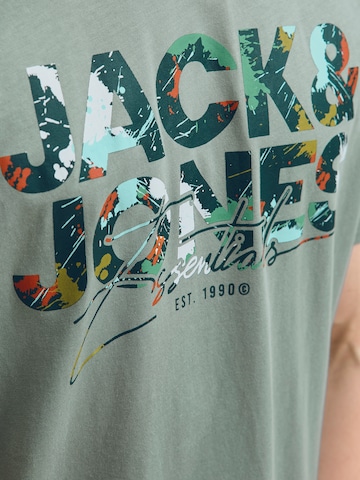 JACK & JONES Футболка 'JJGEPLAS' в Зеленый