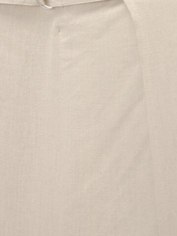 Pull&Bear Szeroka nogawka Spodnie w kolorze beżowy