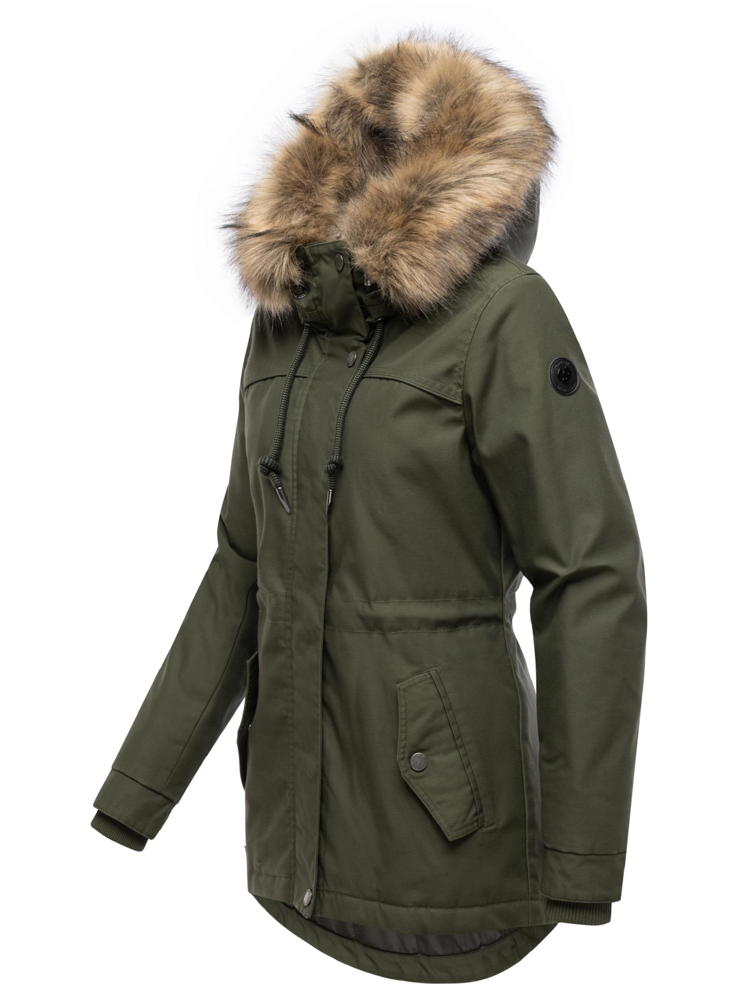 Ragwear Winterparka 'Tawny Short' in Groen