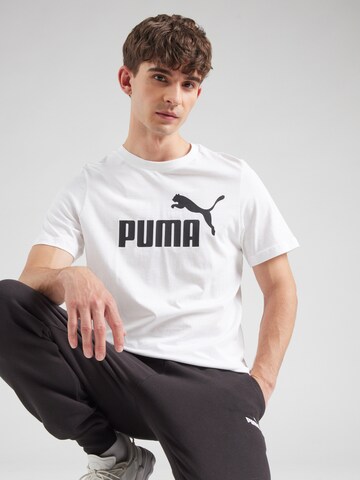 Maglia funzionale 'Essentials No. 1' di PUMA in bianco: frontale