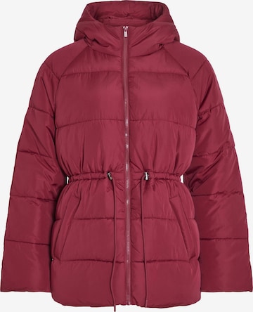 VILA Winter Jacket 'Leana' in Red: front