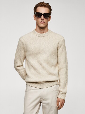 MANGO MAN Sweater 'Carbonel' in Grey: front