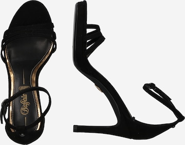 BUFFALO Páskové sandály 'Melissa' – černá