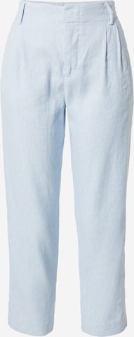 DRYKORN Regular Pleat-Front Pants 'DISPATCH' in Blue: front