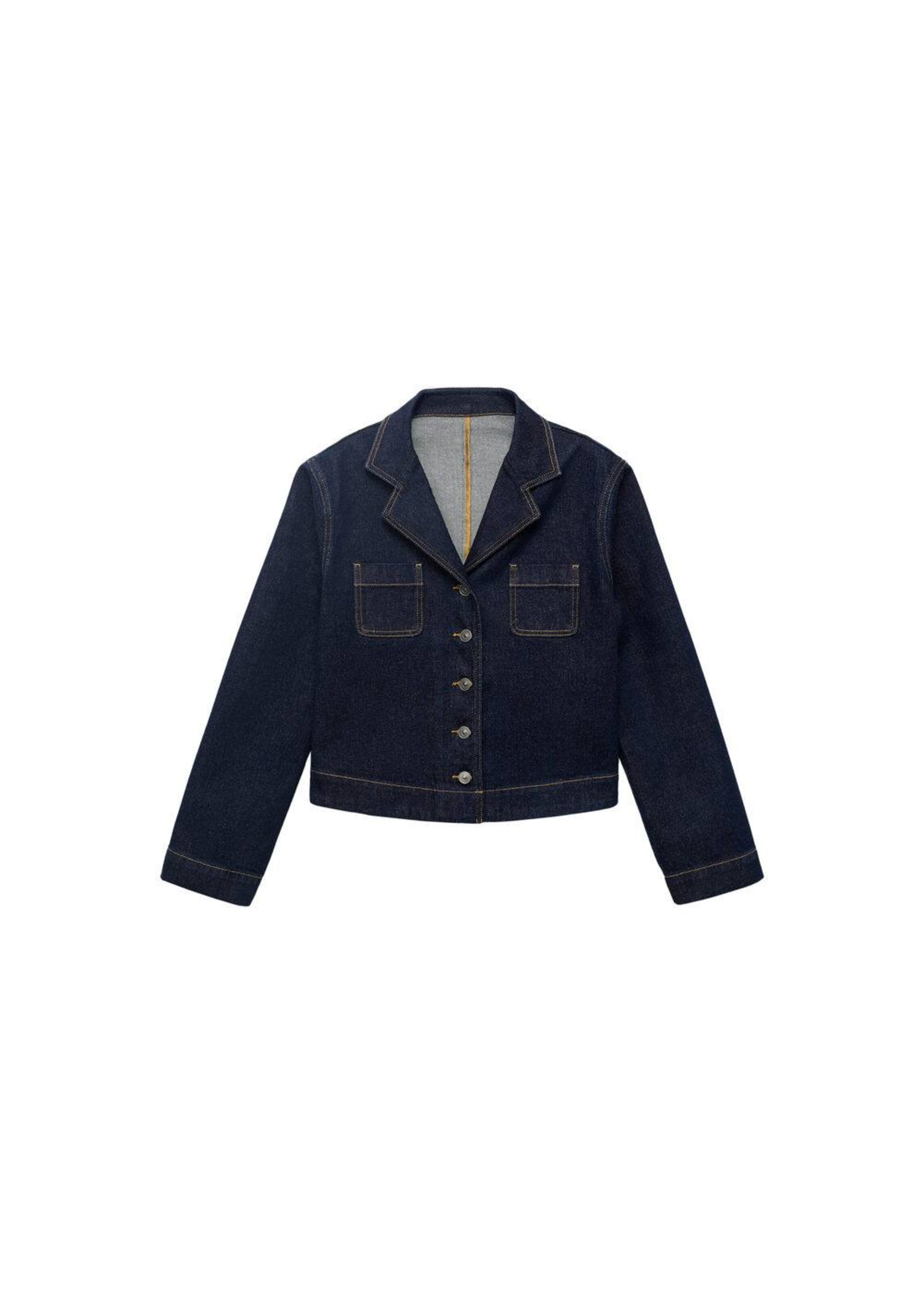 MANGO Between-Season Jacket in Blue: front