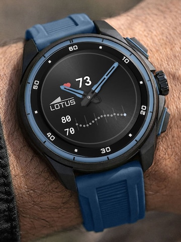 Montre digitale Lotus en bleu : devant