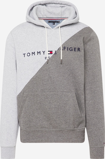 Tommy Jeans Mikina - námornícka modrá / sivá / sivá melírovaná / biela, Produkt