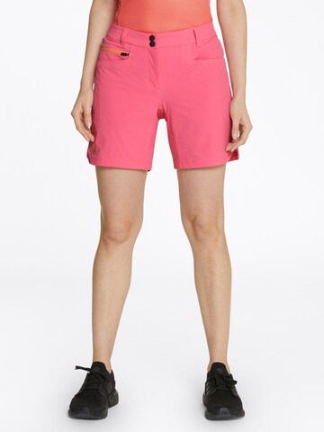 ZIENER Regular Workout Pants 'NEJA' in Pink: front