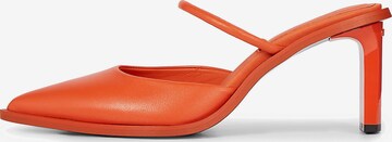 Escarpins Calvin Klein en orange : devant