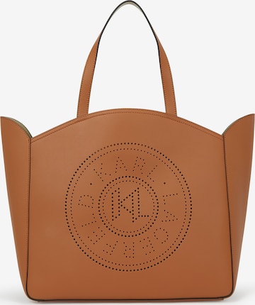 Karl Lagerfeld Shoppingväska i brun: framsida