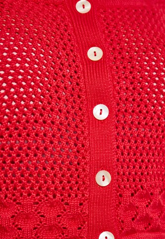 IZIA Knit Cardigan in Red