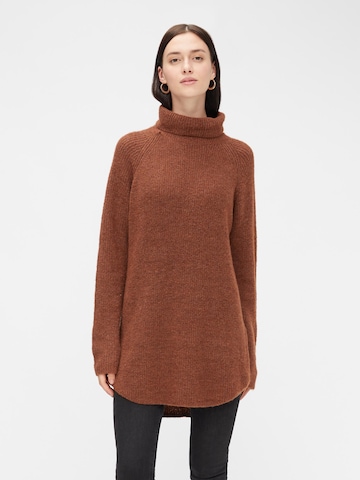 PIECES Sweater 'Ellen' in Brown: front