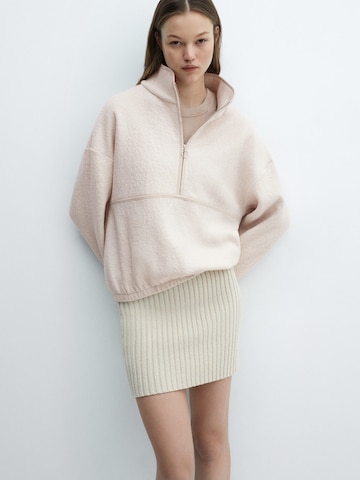 MANGO Sweatshirt 'Viviane' in Beige: predná strana