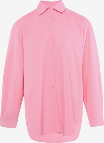 MYMO - Camisa em rosa: frente