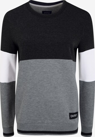 Sweat-shirt 'Omaya' Oxmo en gris : devant