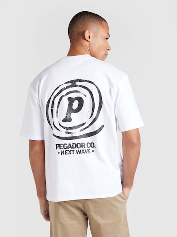 Pegador T-shirt 'FALLON' i vit: framsida