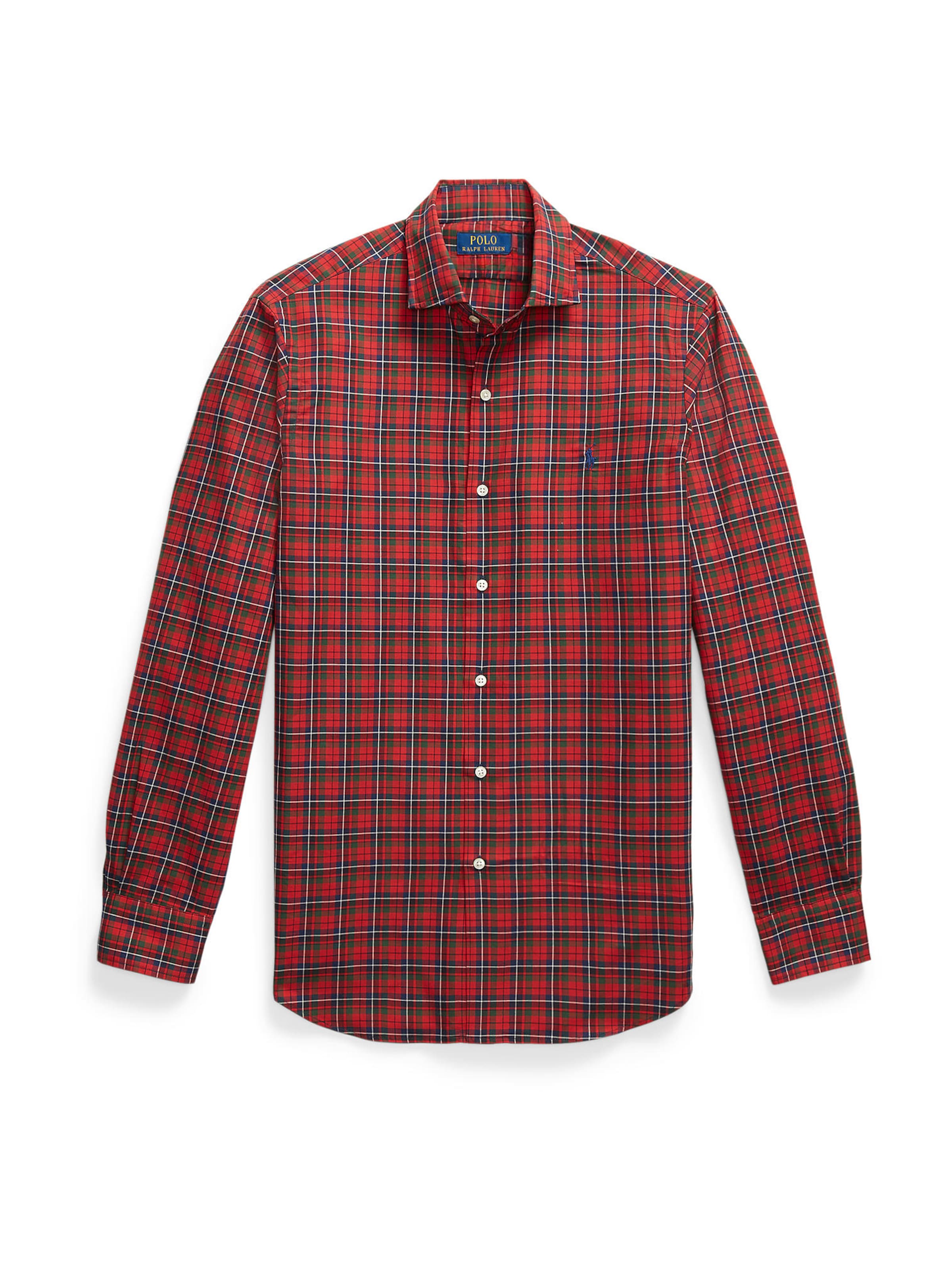 Polo Ralph Lauren Slim fit Πουκάμισο σε κόκκινο: μπροστά