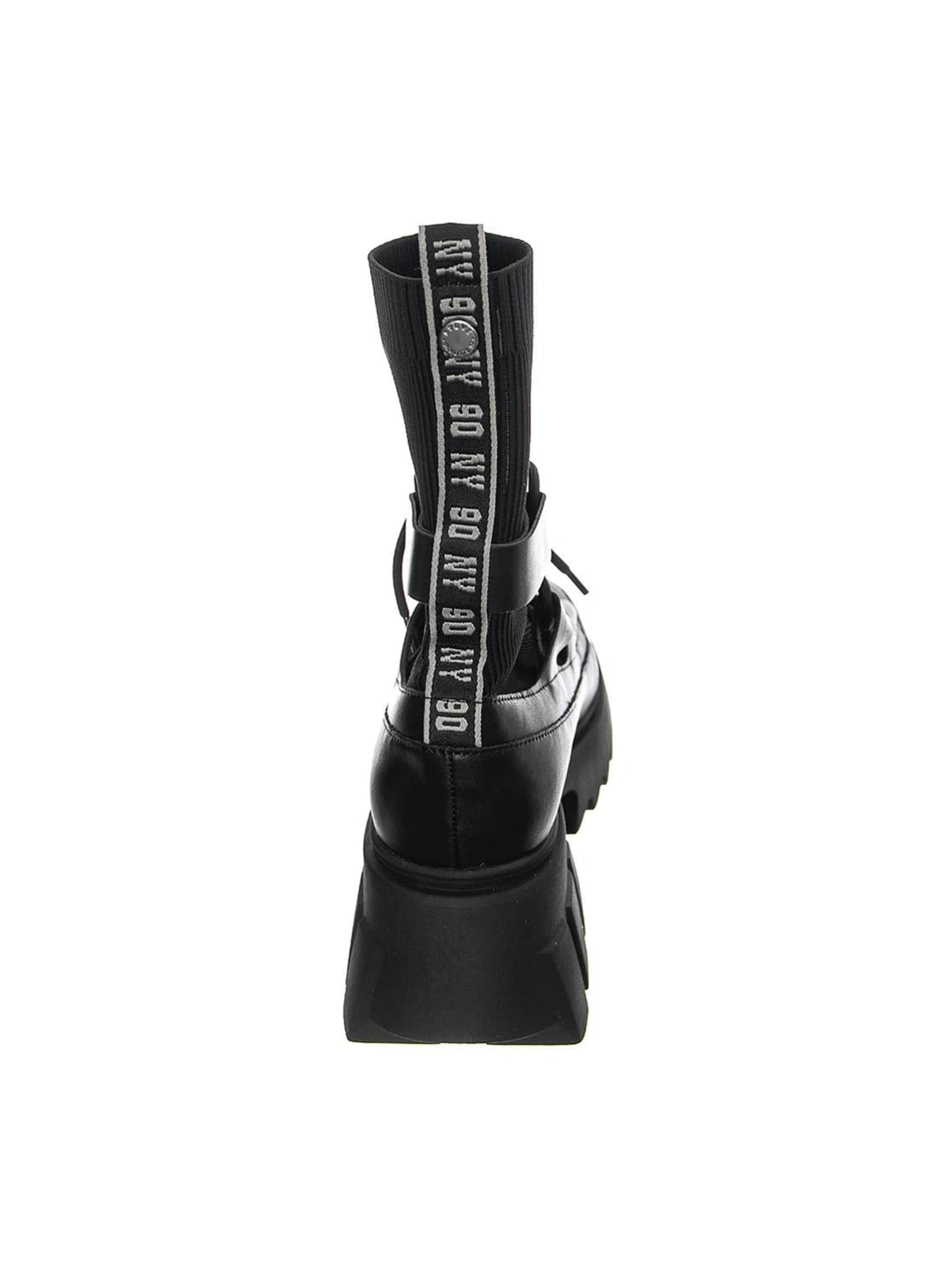 Bottes 'Womens Hierarchy Black Lace-Up Boots' STEVE MADDEN en noir