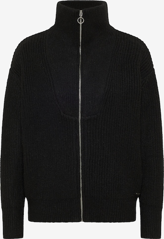 DreiMaster Vintage Плетена жилетка в черно: отпред