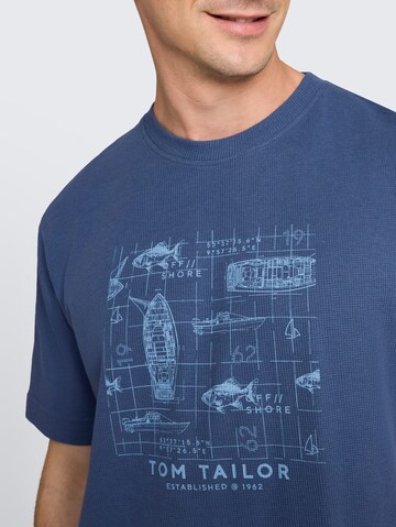 TOM TAILOR T-Shirt in Blau