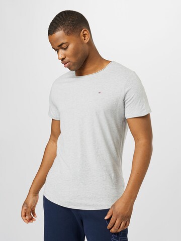 T-Shirt 'Jaspe' Tommy Jeans en gris : devant