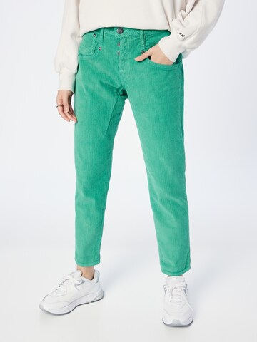 Herrlicher Normalny krój Spodnie 'Shyra' w kolorze zielony: przód