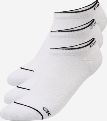 Calvin Klein Underwear Ankle Socks in White: front