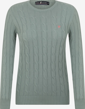 Pullover 'Luisa' di DENIM CULTURE in verde: frontale