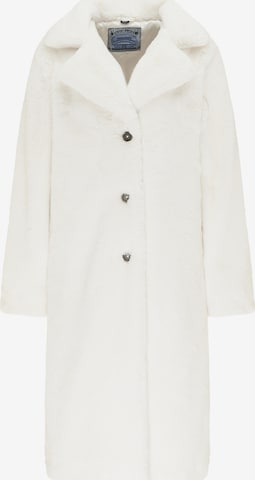 DreiMaster Vintage Between-Seasons Coat in White: front