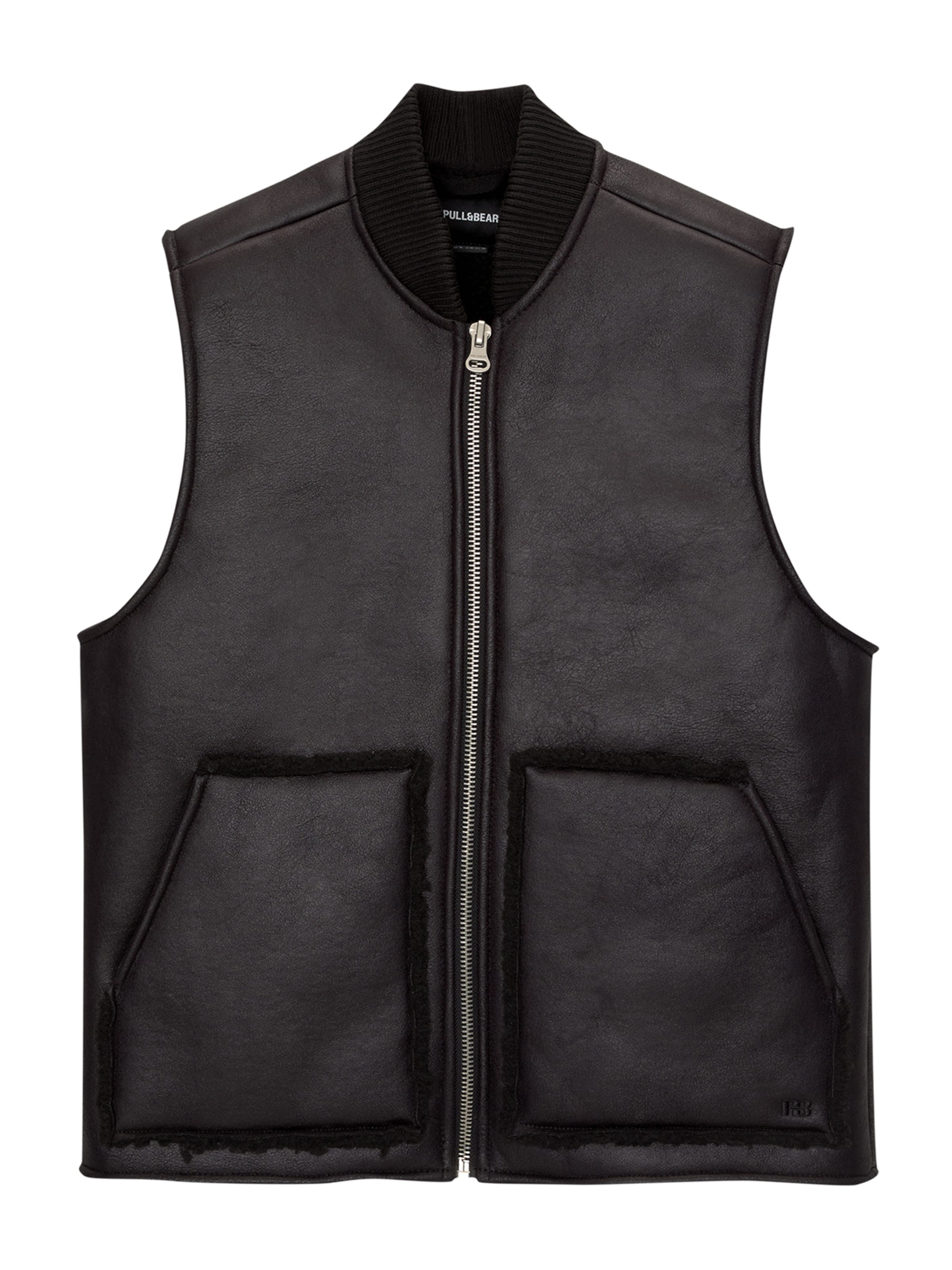 Pull&Bear Vesta - Čierna: predná strana