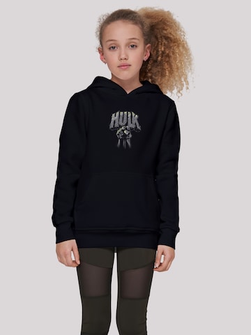 F4NT4STIC Sweatshirt 'Hulk Punch' in Zwart: voorkant