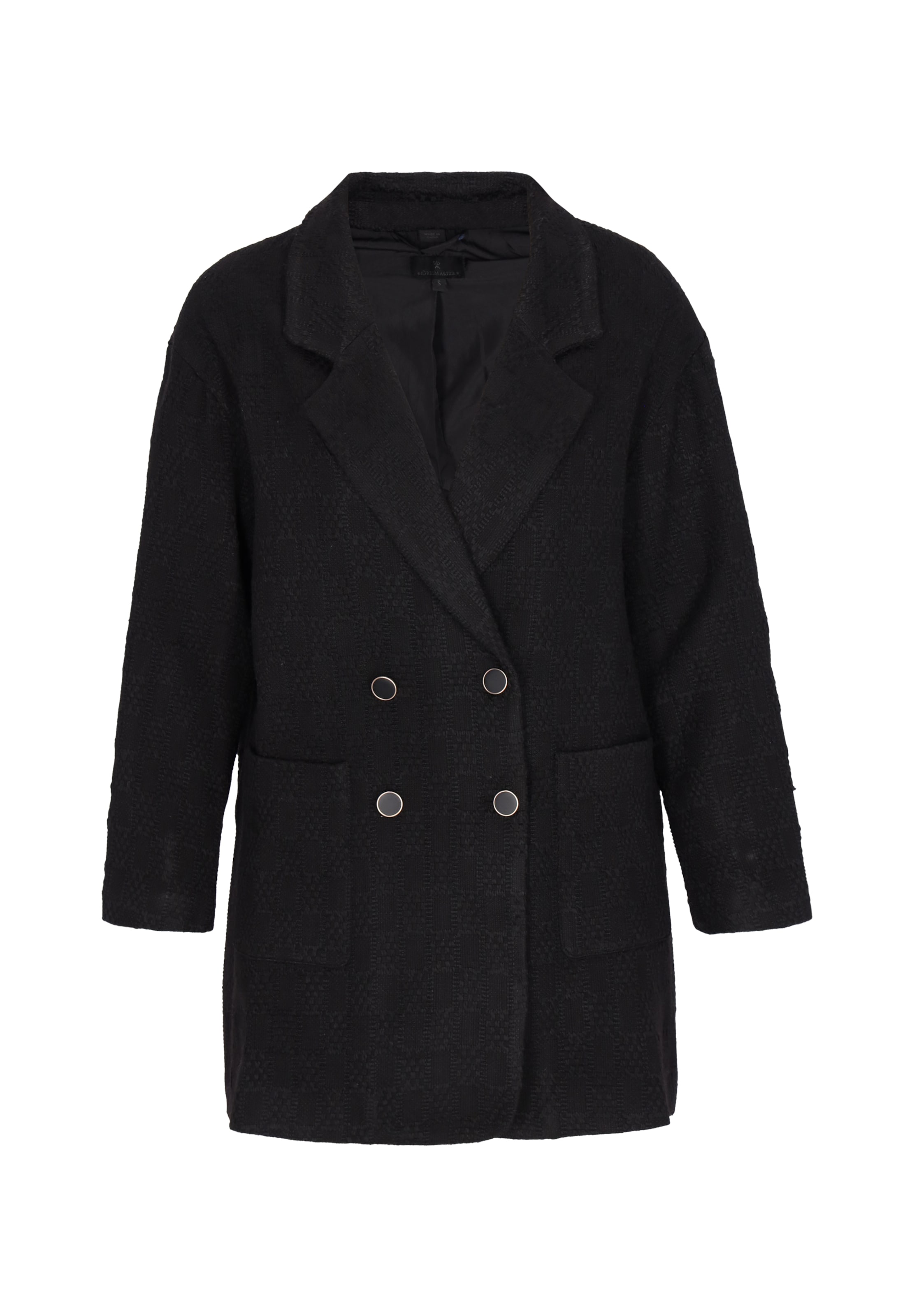 DreiMaster Klassik - Abrigo de entretiempo en negro: frente