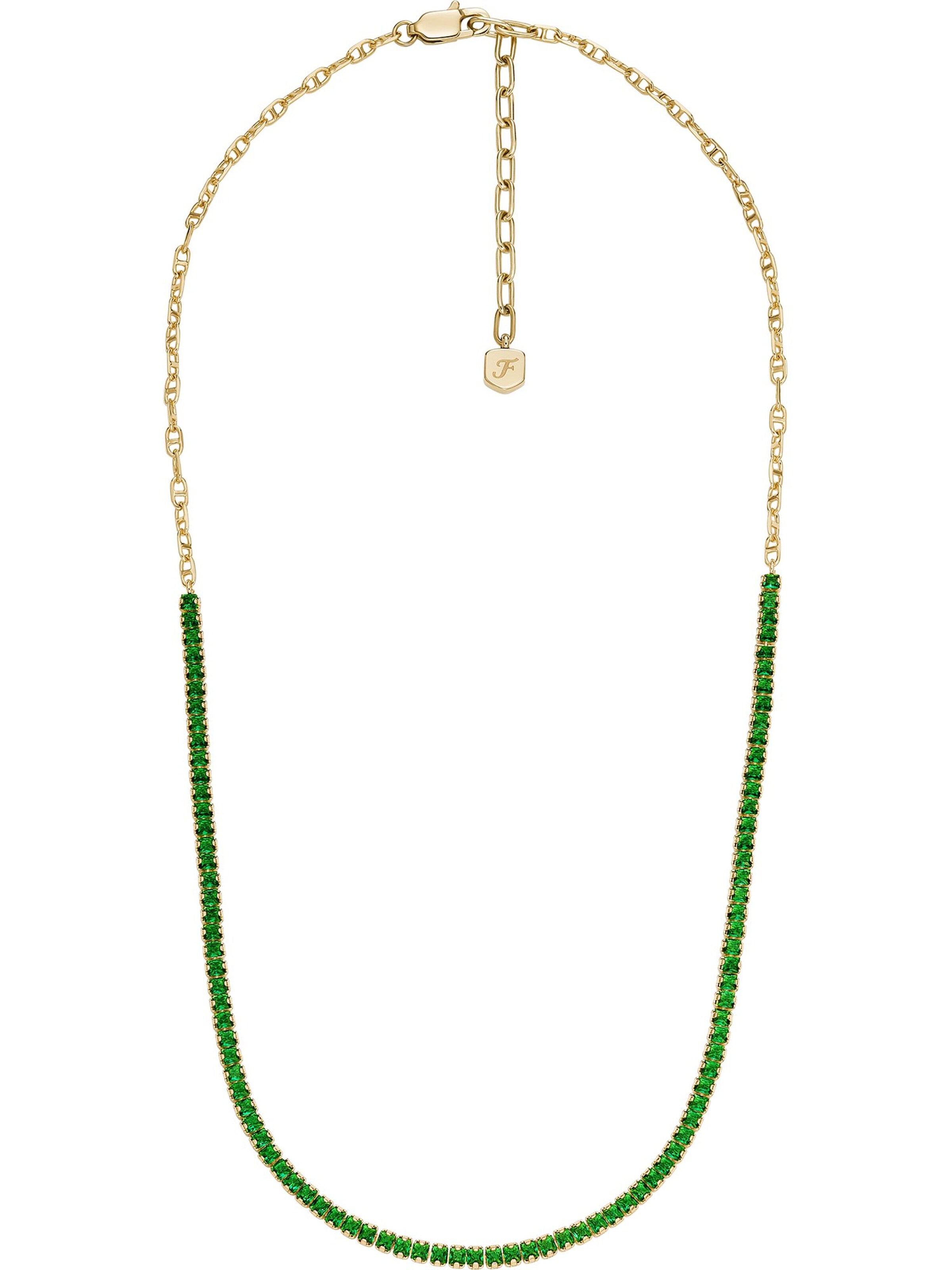 FOSSIL Kette in Grün: Vorderseite