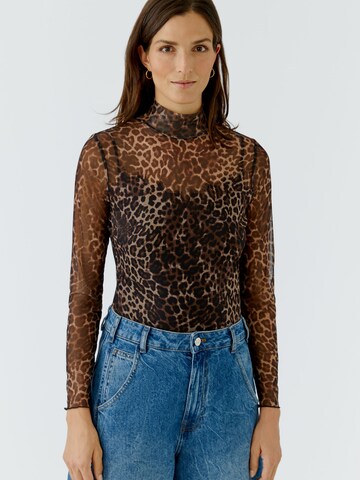 OUI Shirt in Brown: front