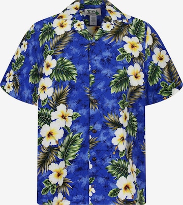 KY's Regular fit Button Up Shirt '3-Farben' in Blue: front