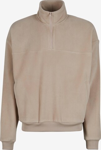 Veste en polaire Urban Classics en beige : devant