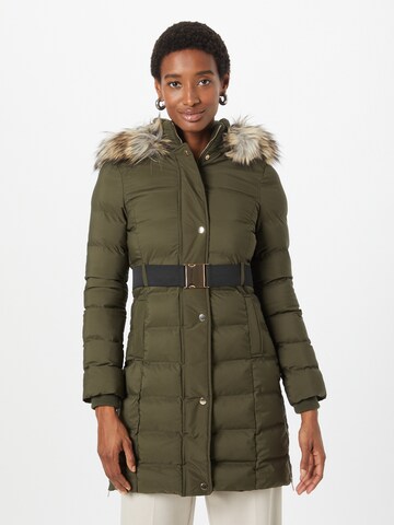 Warehouse Winter coat in Green: front