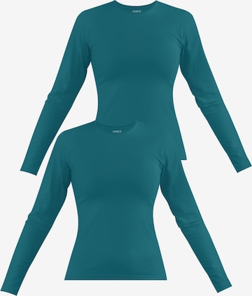 Janice Shirt ' Niska ' in Blau: Vorderseite